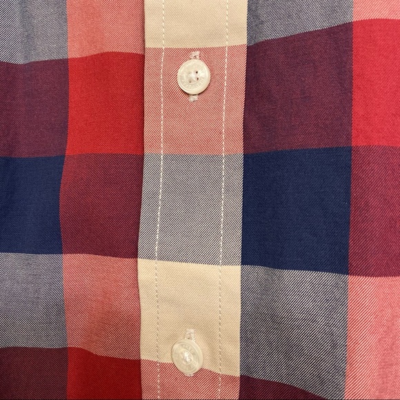 Gingham button down shirt. Colour; Rosso - Picture 6 of 6